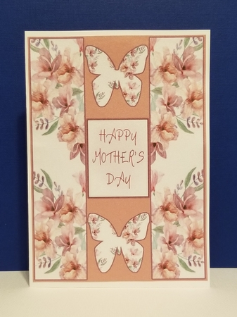 Butterfly Panel Floral Topper - Soft Plum by Patty Stone