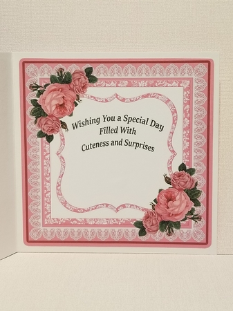 Vintage Kitties with Pink Vintage Roses and Pillow by Patty Stone