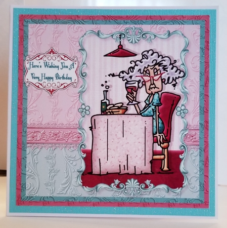 MEN ARE LIKE FINE WINE 7.7 Stella Decoupage & Insert Mini Kit by Patty Stone