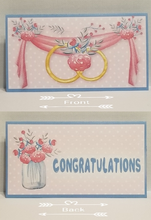 Cute Wedding wallet/pocket/envelope for vouchers/money or gift cards by Patty Stone
