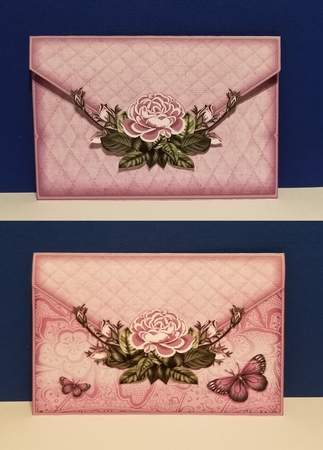 Butterfly Floral Money/Gift/Voucher Pocket/Wallet/Envelope - Pink by Patty Stone