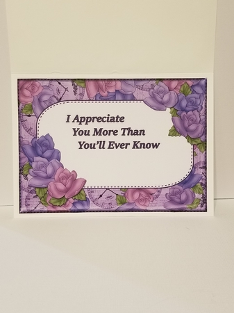 5x7 JUST FOR YOU Time for Roses 3D Decoupage by Patty Stone