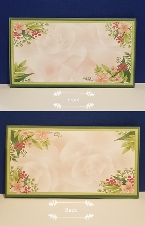 Any Occasion Floral Money/Voucher Wallet/Pocket/Envelope by Patty Stone