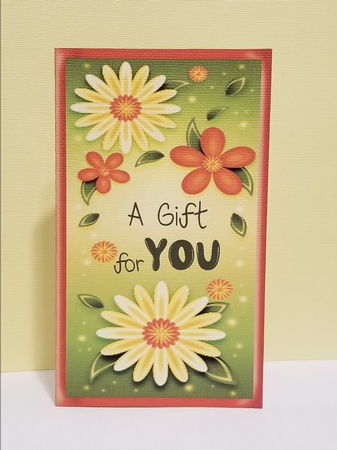 Daisy Gift Voucher/Money Wallet/Pocket by Patty Stone