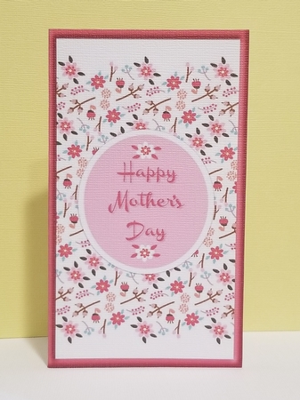 Spring Floral Gift Voucher/Money Wallet/Pocket - Pink by Patty Stone