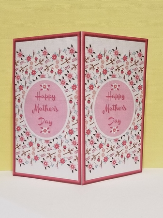 Spring Floral Gift Voucher/Money Wallet/Pocket - Pink by Patty Stone
