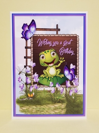 Birthday Frog Card Topper + Gift Card by Patty Stone