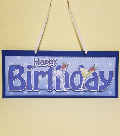 Large DL HAPPY BIRTHDAY 3D decoupage by Patty Stone