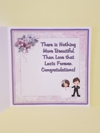 Wedding Couple 8x8 Card Mini Kit & Decoupage by Patty Stone