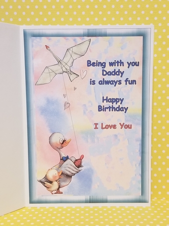 Father And Son Play Days Card front with Bookmark And Gift Tag by Patty Stone