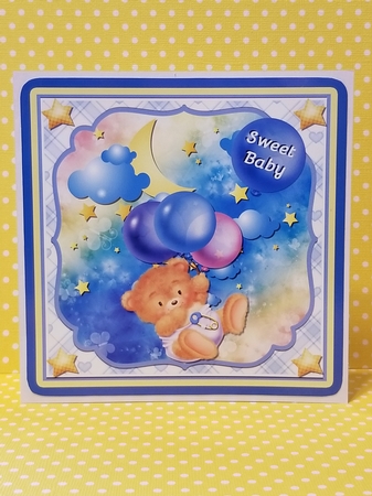 BEAR & BALLOONS - BABY BOY MINI KIT by Patty Stone