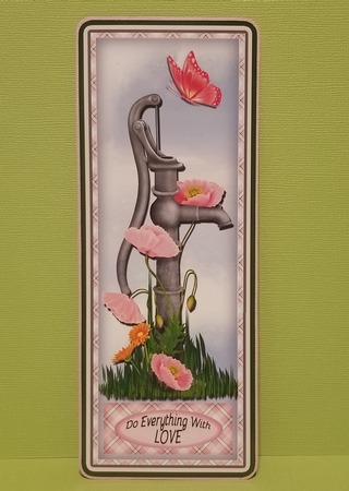 Pink Popies with Butterfly DL by Patty Stone