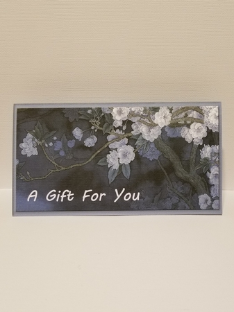 Blue Blooms Money/Voucher Wallet/Pocket/Envelope by Patty Stone