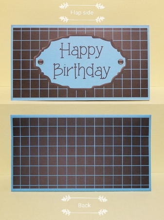 Lattice Voucher/Money Wallet/Pocket Envelope - Aqua by Patty Stone