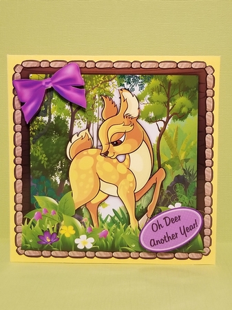 Beautiful Deer 8x8 by Patty Stone