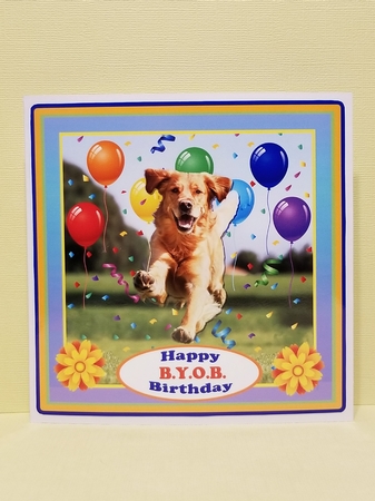 BIRTHDAY DOG - QUICK CARD SHEET by Patty Stone