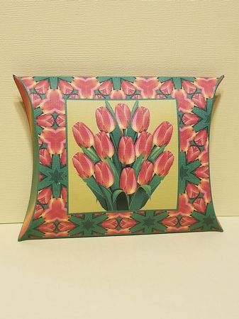 JJ EASTER SPRING TULIPS PILLOWBOX by Patty Stone