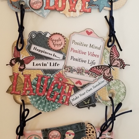 Butterflies & Blue Jeans Hanging Signs Trio by Patty Stone