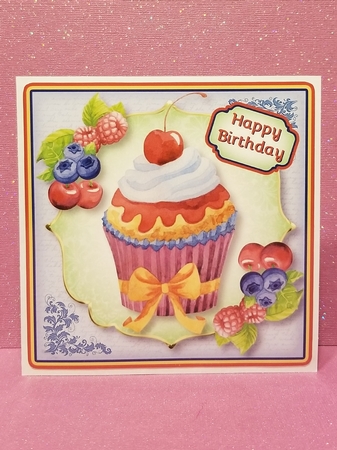 Birthday Cupcake - With A Cherry On Top by Patty Stone