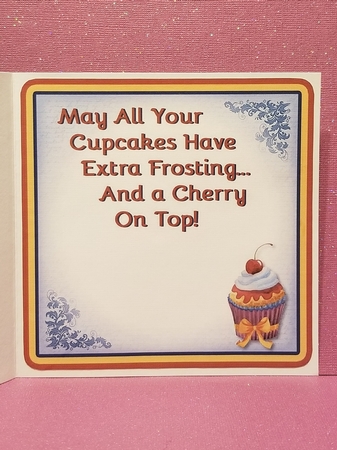 Birthday Cupcake - With A Cherry On Top by Patty Stone