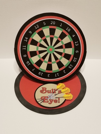DARTBOARD EASEL CARD by Patty Stone