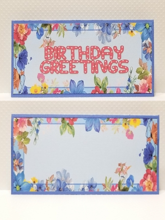 Floral Border Voucher/Money Wallet/Pocket/Envelope  by Patty Stone