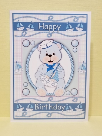 Little Blue Sailor Bear by Patty Stone