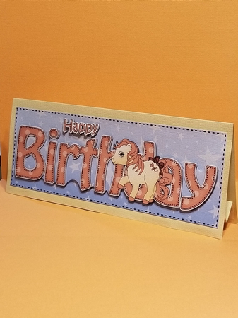 Large DL HAPPY BIRTHDAY 3D decoupage by Patty Stone