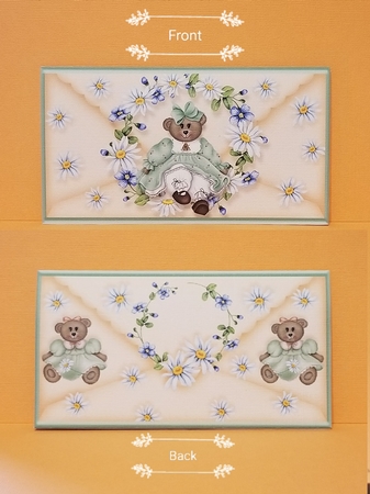 Spring Daisy Bear Voucher/Money Envelope/Wallet/Pocket - Blank by Patty Stone