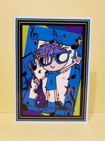 Rock star (turq) by Patty Stone