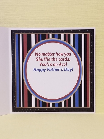 Fathers day Poker Win Card Topper by Patty Stone