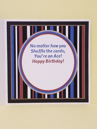 Fathers day Poker Win Card Topper by Patty Stone