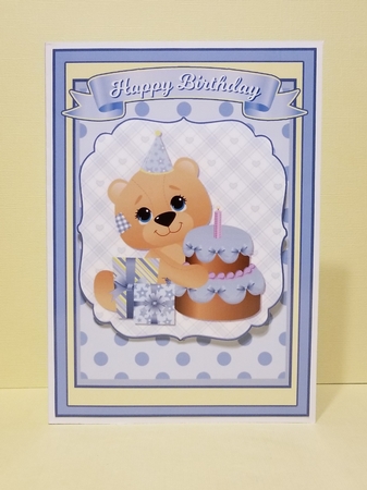 5x7 FIRST BIRTHDAY MINI KIT - BLUE by Patty Stone