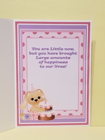 5x7 FIRST BIRTHDAY MINI KIT - PINK by Patty Stone