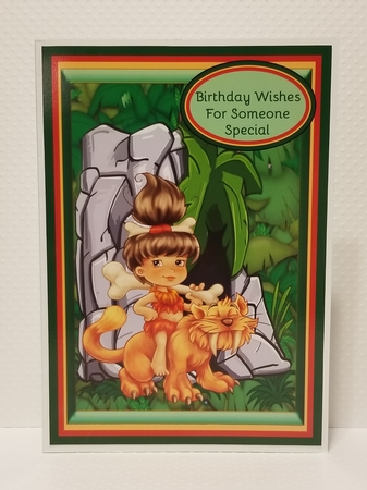 Cute Little Cave Girl by Patty Stone
