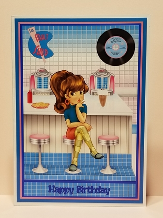 Retro Girl in the Malt Shop by Patty Stone