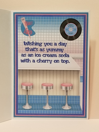 Retro Girl in the Malt Shop by Patty Stone
