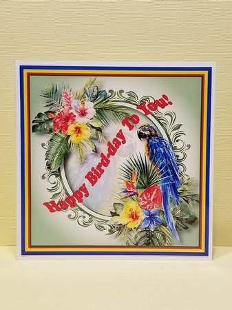 Tropical Summer - The Blue Parrot by Patty Stone