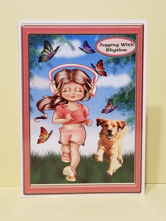 Scenic, Grass And Trees In A Blush Frame Insert by Patty Stone