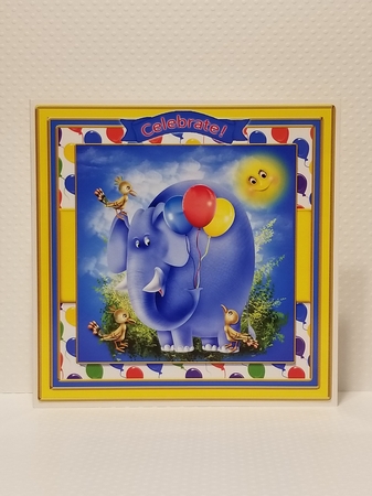 Birthday Age Elephant Cardfront Mini Kit-4 by Patty Stone