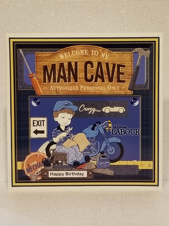 Man Cave 7 x 7 by Patty Stone