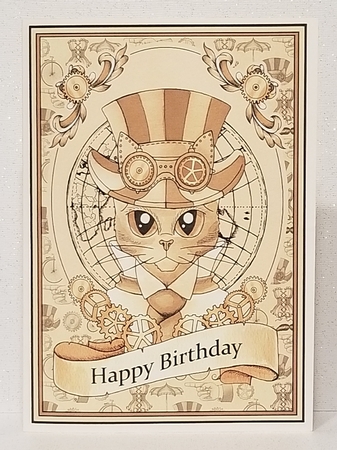 Steampunk Cat by Patty Stone