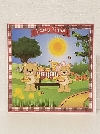 Picnic Bears Summer Beach Clipart - Digital Clip Art Featured Gallery Photo
