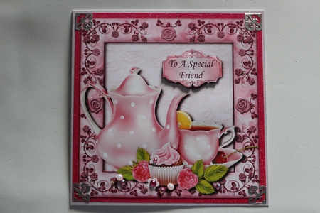 Time for Tea with Rose Frame by Sharon Frost