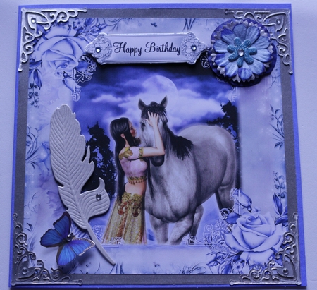 The Horse Whisper 8x8 Topper by Sharon Frost
