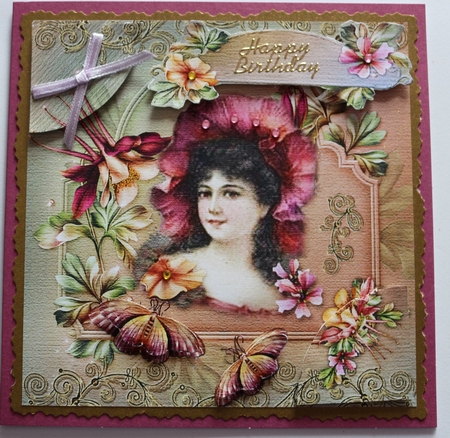Pretty Vintage Lady Stacker by Sharon Frost