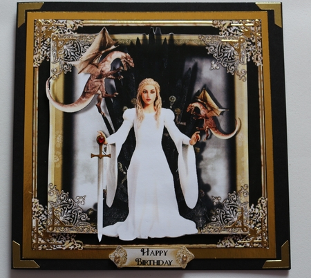 The Dragon Lady Card Front Kit by Sharon Frost