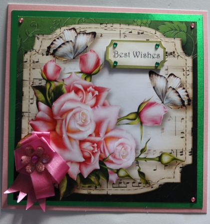 Sheet Music Plaque 8x8 Quick Topper Bumper Kit 1 by Sharon Frost