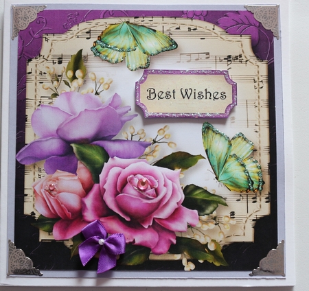 Sheet Music Plaque 8x8 Quick Topper Bumper Kit 1 by Sharon Frost