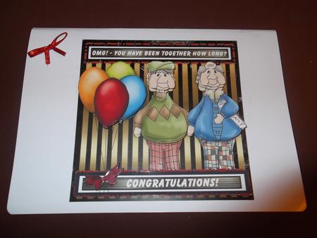 Omg! You Have Been Together How Long? Male Couples Card by Paul Mawhinney